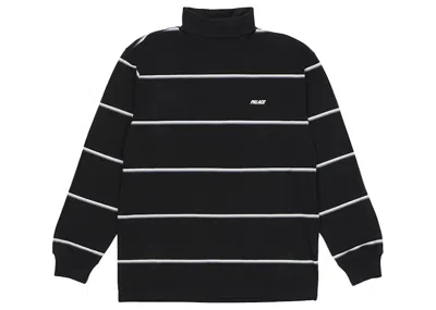 Pre-owned Palace Men's  Striped Turtleneck In Black