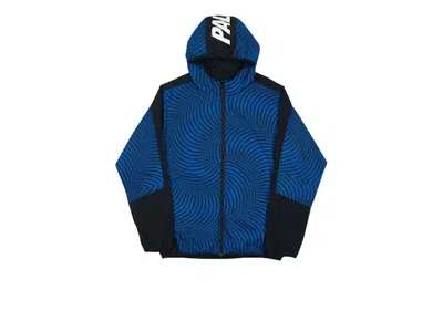Pre-owned Palace Men's  Swirl Hoodie Jacket In Blue/black