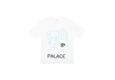 Pre-owned Palace Men's  Talk To The Hand T-shirt In White