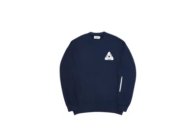Pre-owned Palace Men's  Techie Ferg Crew In Navy Blue