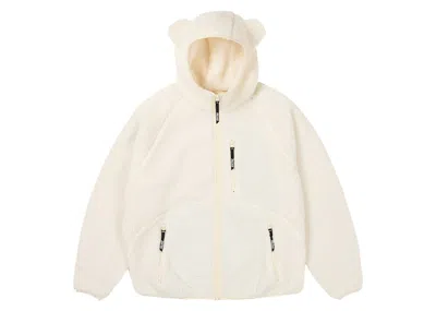 Pre-owned Palace Men's  Teddy Fleece Jacket In Soft White