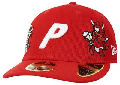 Pre-owned Palace Men's  Temptation New Era 59fifty Cap In Scarelet Red