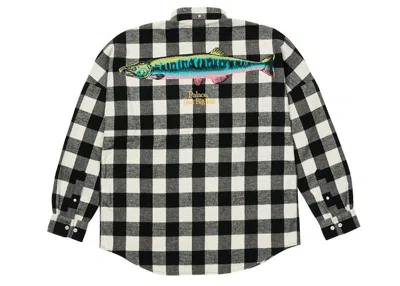 Pre-owned Palace Men's  That Big Eh Shell Shirt In Black Check