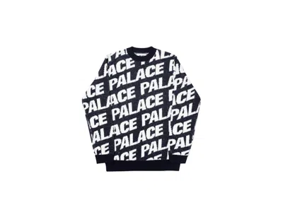 Pre-owned Palace Men's  Toner Knit In Navy Blue