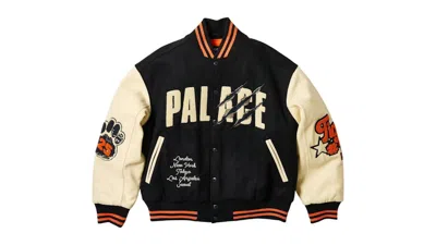 Pre-owned Palace Men's  Tora Tora Varsity Jacket In Navy Blue