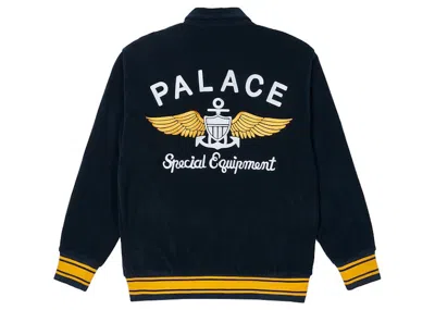 Pre-owned Palace Men's  Towelling Jacket In Navy Blue