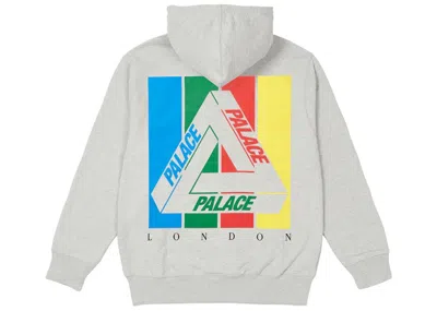 Pre-owned Palace Men's  Treemb Hoodie In Grey Marl In Gray