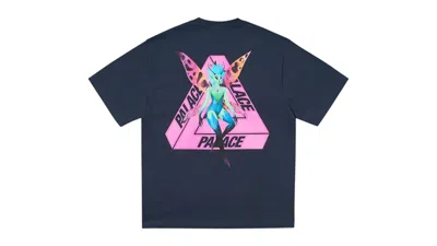 Pre-owned Palace Men's  Tri Fairy T-shirt In Navy Blue