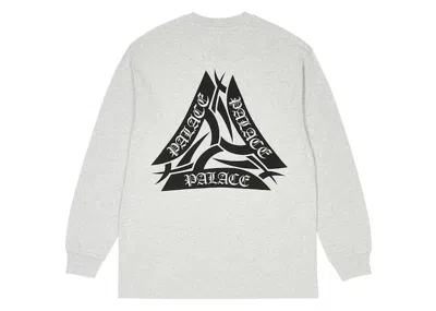 Pre-owned Palace Men's  Tribal Tri Longsleeve In Grey Marl In Gray
