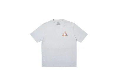 Pre-owned Palace Men's  Tribury T-shirt In Grey Marl In Gray