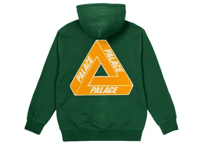 Pre-owned Palace Men's  Trichenille Hoodie (fw21) In Green