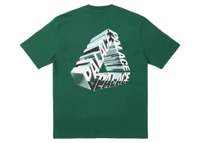 Pre-owned Palace Men's  Trichrome T-shirt In Huntsman