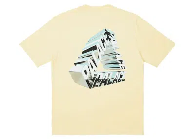 Pre-owned Palace Men's  Trichrome T-shirt In Mellow Yellow