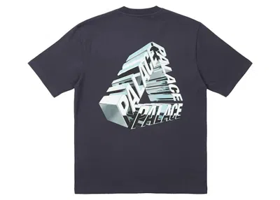 Pre-owned Palace Men's  Trichrome T-shirt In Navy Blue