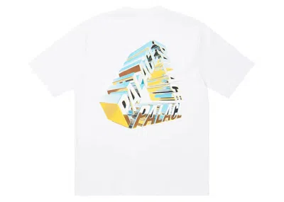 Pre-owned Palace Men's  Trichrome T-shirt In White