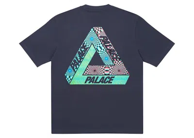 Pre-owned Palace Men's  Trieye T-shirt In Navy Blue