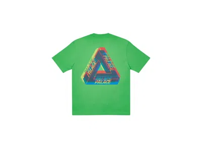 Pre-owned Palace Men's  Triferg Colour Blur T-shirt In Light Lime