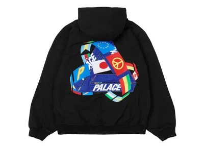 Pre-owned Palace Men's  Triflag Hooded Jacket In Black