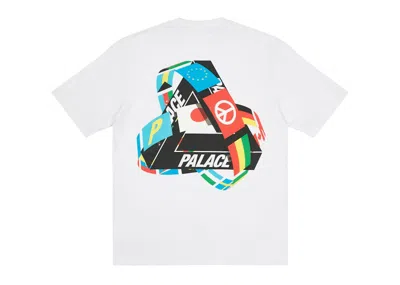 Pre-owned Palace Men's  Triflag T-shirt In White