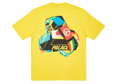 Pre-owned Palace Men's  Triflag T-shirt In Yellow