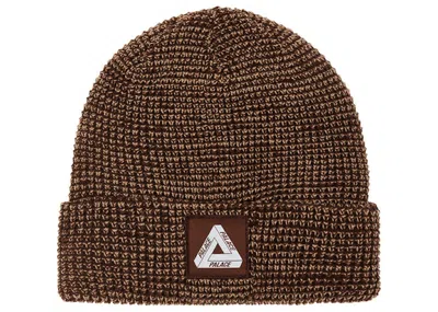 Pre-owned Palace Men's  Trifreg Patch Beanie In Brown