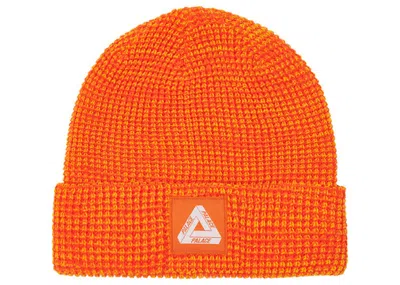 Pre-owned Palace Men's  Trifreg Patch Beanie In Orange