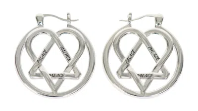 Pre-owned Palace Men's  Trigram Earring In Silver