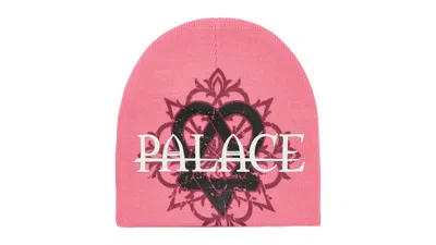 Pre-owned Palace Men's  Trigram Nein Cuff Beanie In Pink