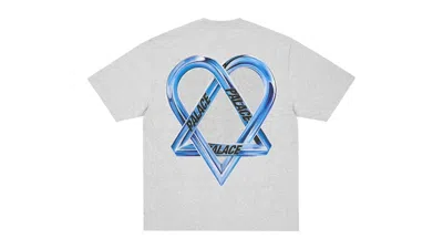 Pre-owned Palace Men's  Trigram T-shirt In Grey Marl In Gray