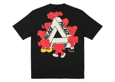 Pre-owned Palace Men's  Trihearts T-shirt In Black