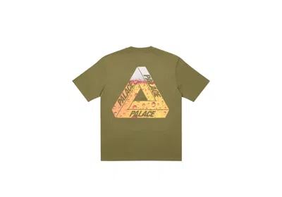 Pre-owned Palace Men's  Trilager T-shirt In Olive In Green