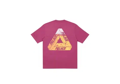 Pre-owned Palace Men's  Trilager T-shirt In Wine