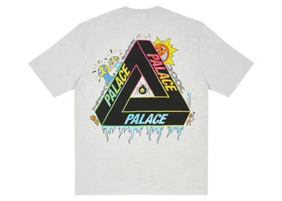 Pre-owned Palace Men's  Trilottie T-shirt In Grey Marl