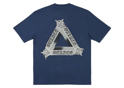 Pre-owned Palace Men's  Triog T-shirt In Navy Blue