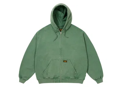 Pre-owned Palace Men's  Triple Stitch Zip Hoodie In Pigment Green