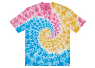 Pre-owned Palace Men's  Trippy Triferg T-shirt In Blue Swirl