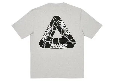 Pre-owned Palace Men's  Triripped T-shirt In Grey Marl In Gray