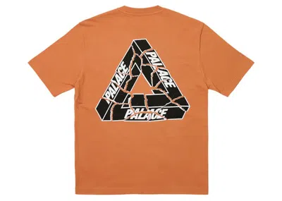 Pre-owned Palace Men's  Triripped T-shirt In Melted Sugar In Brown