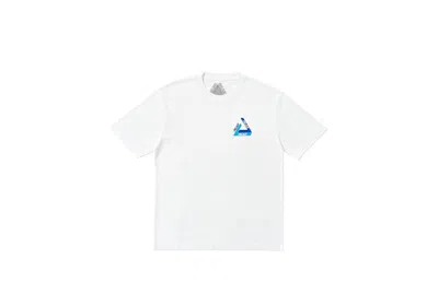 Pre-owned Palace Men's  Trishadow T-shirt In White/blue
