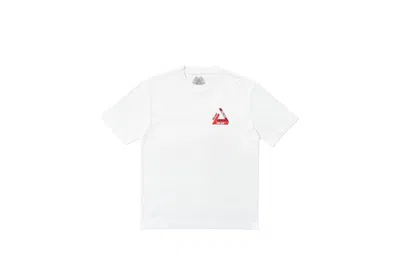 Pre-owned Palace Men's  Trishadow T-shirt In White/red