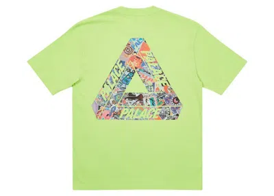Pre-owned Palace Men's  Tristicker Pack T-shirt In Light Lime In Green