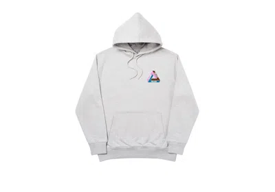 Pre-owned Palace Men's  Tritex Hoodie In Grey Marl In Gray