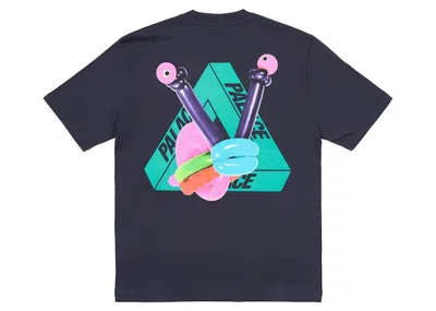 Pre-owned Palace Men's  Tritwister T-shirt In Navy Blue