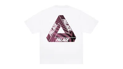 Pre-owned Palace Men's  Trivex T-shirt In White/pink