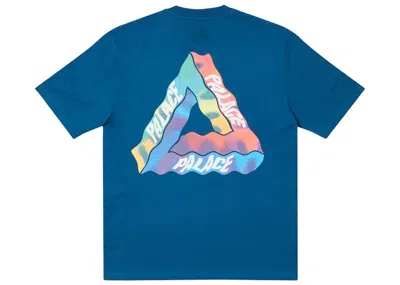 Pre-owned Palace Men's  Trivisions T-shirt In Blue