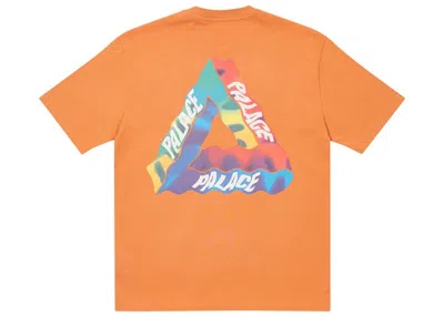 Pre-owned Palace Men's  Trivisions T-shirt In Caramel