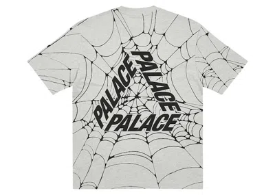 Pre-owned Palace Men's  Triweb T-shirt In Grey Marl