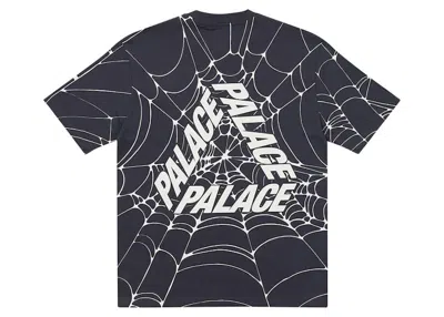 Pre-owned Palace Men's  Triweb T-shirt In Navy Blue