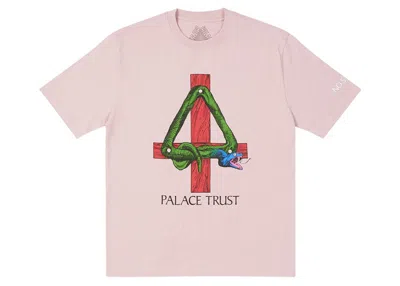 Pre-owned Palace Men's  Trust  T-shirt In Light Pink