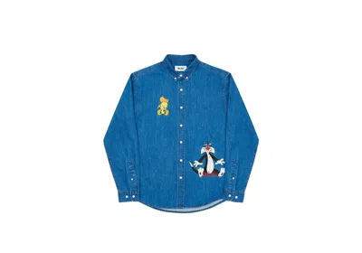 Pre-owned Palace Men's  Tweetyp Shirt In Mid Wash